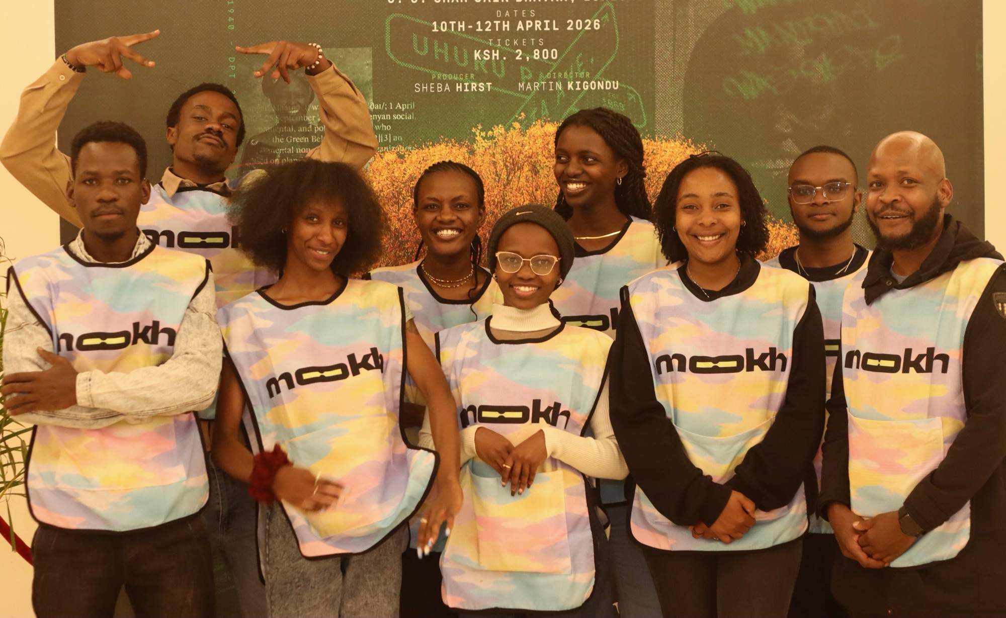 MOOKH crew in branded bibs